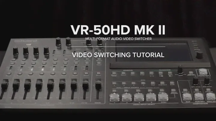 PTZ Control with the Roland VR-50HD MKII Multi-format AV Mixer
