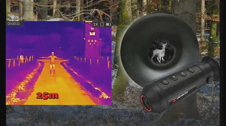 HIKMICRO LYNX Pro LE10 Jagd Wärmebildkamera Test Aufnahmen von 25-100m optimal für die Waldjagd